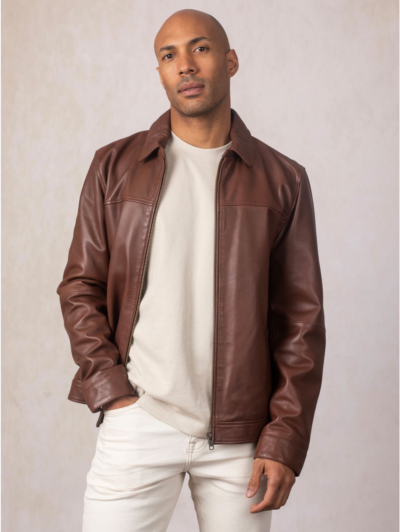Leather Jacket Brown